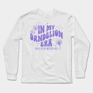 In My Dandelion Era Purple Up For Military Kids Long Sleeve T-Shirt